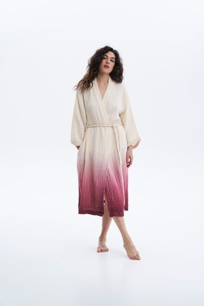 Халат Lotus Home - Nitra muslin cherry L/XL svt-2000022351096 фото