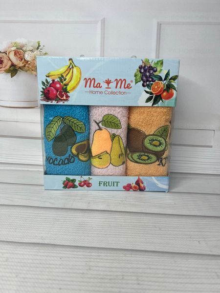 Mame fruit 3в1 Махровые полотенца 30х50см Хлопок Турция (42825555) Sul-1325 фото