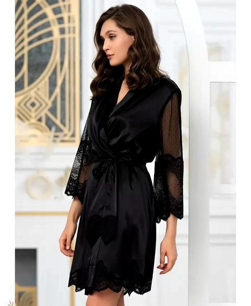 Женский шелковый халат Аурелия 3893-1 Mia-Amore L/XL Mia_3893-1_L/XL фото