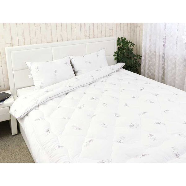 Одеяло из искусственного лебединого пуха зимнее Silver Swan 140x205 см с подушкой 50x70 см 924.52_Silver Swan фото
