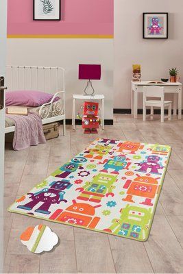 Коврик в детскую комнату Chilai Home ROBOT RENKLI 100*160 Chom_110024154 фото