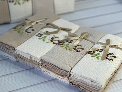 Suvari cicek вафельні рушники 40x60 см , 12 шт/уп Sul-5616 фото