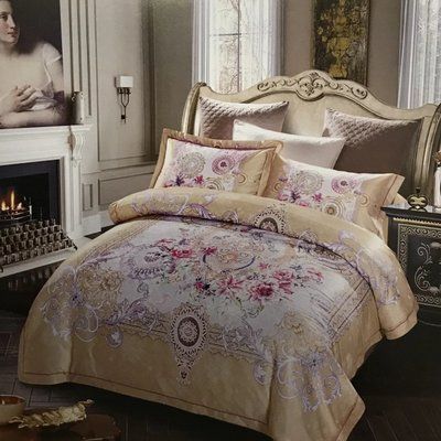 Постельное белье Prestij жаккард гобелен 02058 Евро 200х220 p_s_k_00001741 фото