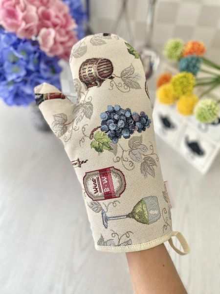 Рукавиця кухонна гобеленова EDEN914 Limaso, 17x30, Повсякденний, Без люрексу, 75% поліестер, 22% бавовна, 3% акрил, Гобелен lim_EDEN914-RK фото