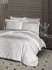 Комплект постільної білизни First Choice Jacquard Satin Lamone JS-146-Lamone-Krem-Євро фото 2