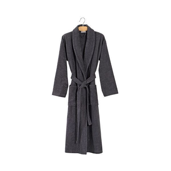 Халат махровий unisex Lotus Home - Basic New Line антрацит XL svt-2000022348089 фото