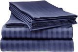 Однотонное постельное белье сатин Home Stripe Violet Night фиолетовое Евро Maх posmar79445 фото