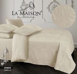 Постільна білизна варена бавовна з вишивкою La Maison Armen Vanilla Євро 200х220 см LaMaison_m019986 фото