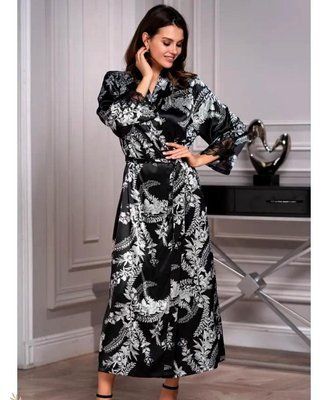 Жіночий довгий шовковий халат &laquo;Міріам&raquo; 3489 Mia-Amore S/M Mia_3489_S/M фото