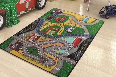 Килимок в дитячу кімнату Confetti Freeway Yesil 100x150 Conf_110083654 фото