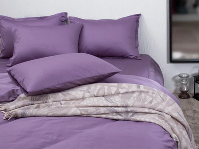 Простирадло LUXURY LINENS 180x260 LAVENDER 100%єгипетська бавовна luli33622 фото