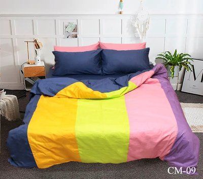 Постільна білизна Євро сатин TAG Color mix CM-09 100% бавовна Colormix-083е фото