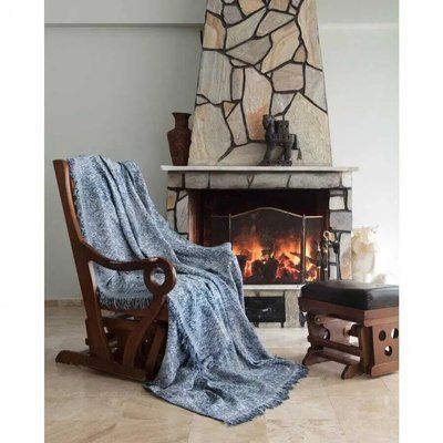 Хлопковый плед Eponj Home Buldan Keten Linen petrol, 170 х 220 см sv2000022263528 фото