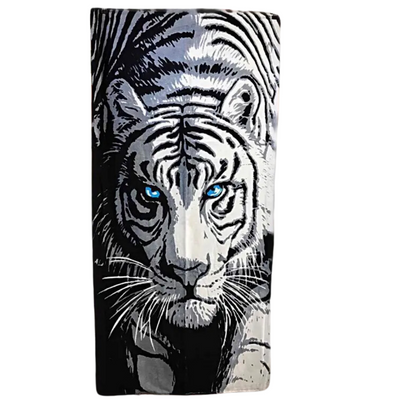 Пляжний рушник Merzuka Білий тигр Tiger 75х150 см Sul-10085 фото