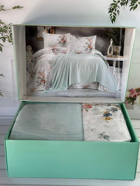 Mint Летний набор с Плед машинная вязка Romeo home Турция Sul-6031 фото