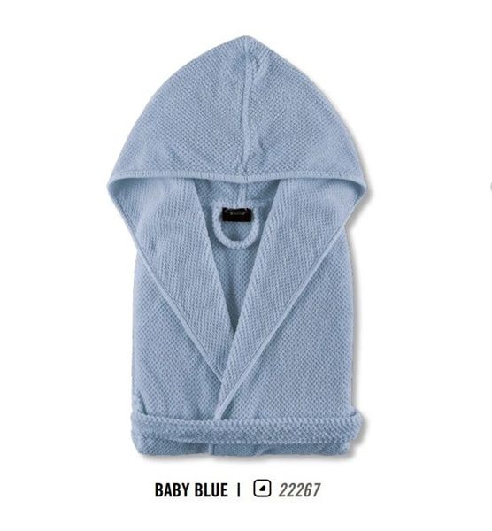 Детский махровый халат Graccioza Bee waffle baby, Blue Голубой, 6-7 лет Graccioza-3693984510-22267 фото