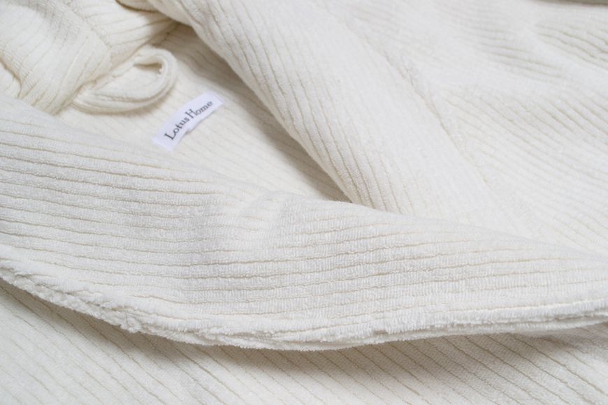 Халат unisex Lotus Home - Bold New Microcotton off white махровый M svt-2000022347877 фото