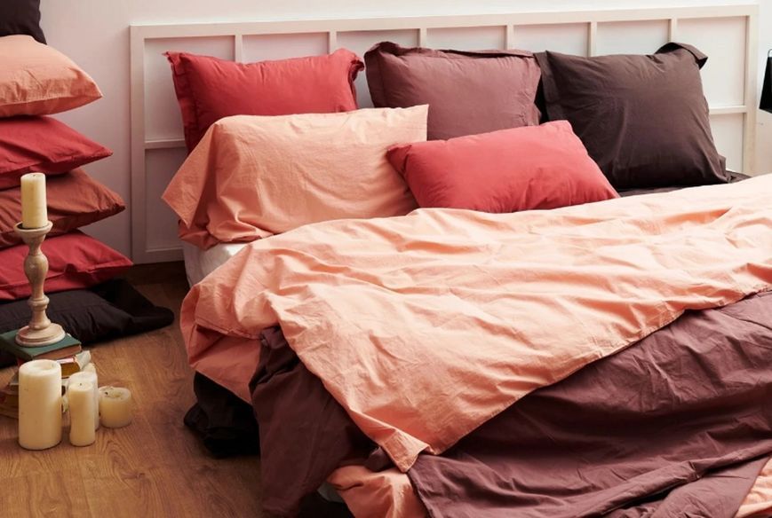 Підодіяльник варений бавовна перкаль L1nkstudio Smokey red Полуторний 150х220 см p_s_k_24551 фото