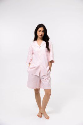 Пижама unisex Lotus Home - City Shorts розовая M svt-2000022353915 фото