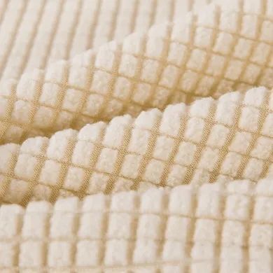 Чохол на крісло трикотаж жакардовий Homytex Кремовий HT-384835-1 фото