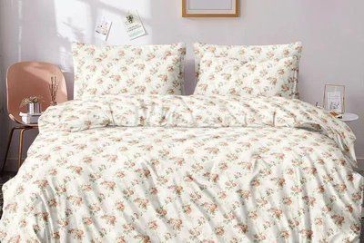 Постельное белье сатин евро Розы на белом, євро ПРОВАНС 041096 provence_041096 фото