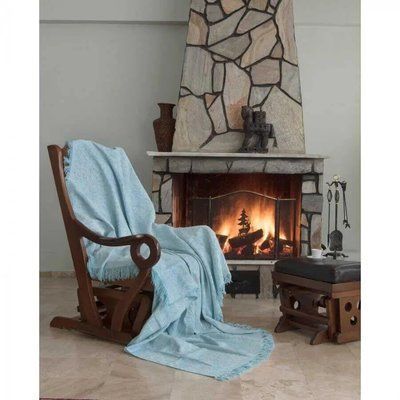 Хлопковый плед Eponj Home Buldan Keten Linen su yesil, 170 х 220 см sv2000022263535 фото