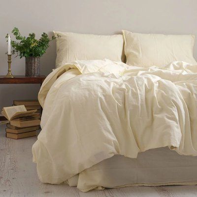 Комплект постільної білизни 200х220 LIMASSO AKDENIZ KREM STANDART hr-ln800322 фото