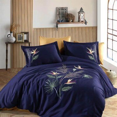 Постельное белье Dantela Vita Starlice Blue Сатин з вишивкою d-c22308588 фото