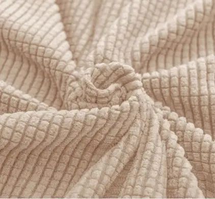 Чохол на крісло трикотаж жакардовий Homytex Кремовий HT-384835-1 фото