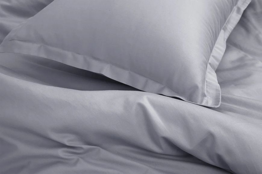 Комплект постільної білизни LUXURY LINENS Basic Line сірий Двоспальні luli300380LL фото